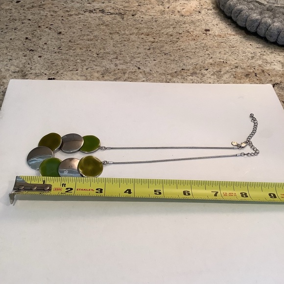 Marks & Spencer Silver and Green Necklace - Picture 4 of 6